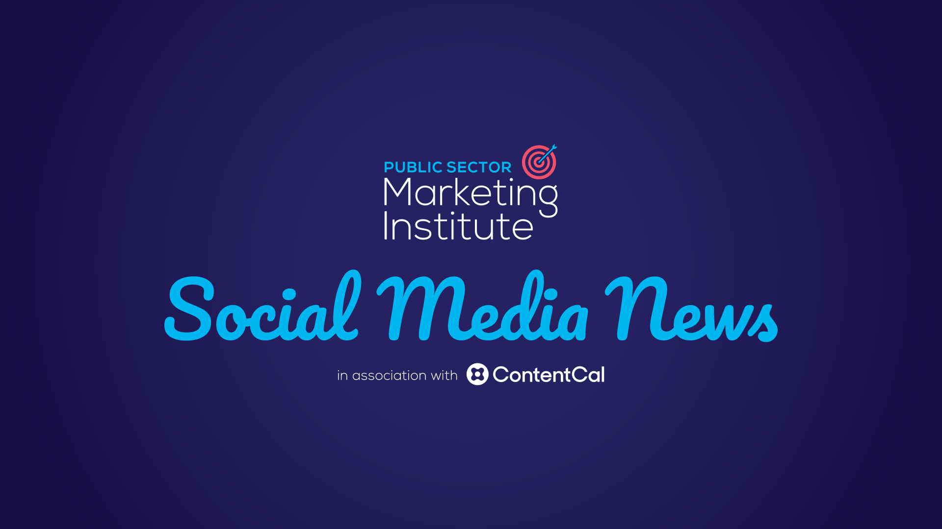 Social Media News Show Public Sector Marketing Institute